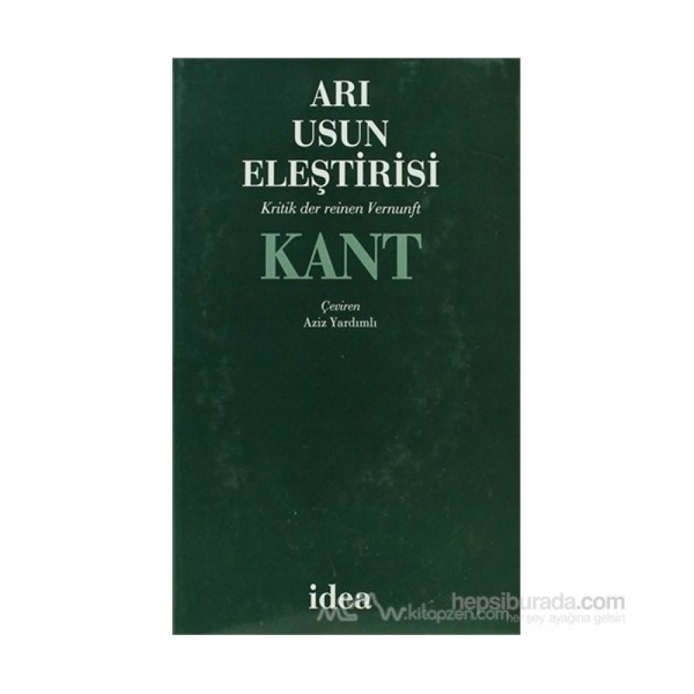 Arı Usun Eleştirisi - Immanuel Kant Akademik Fiyatı