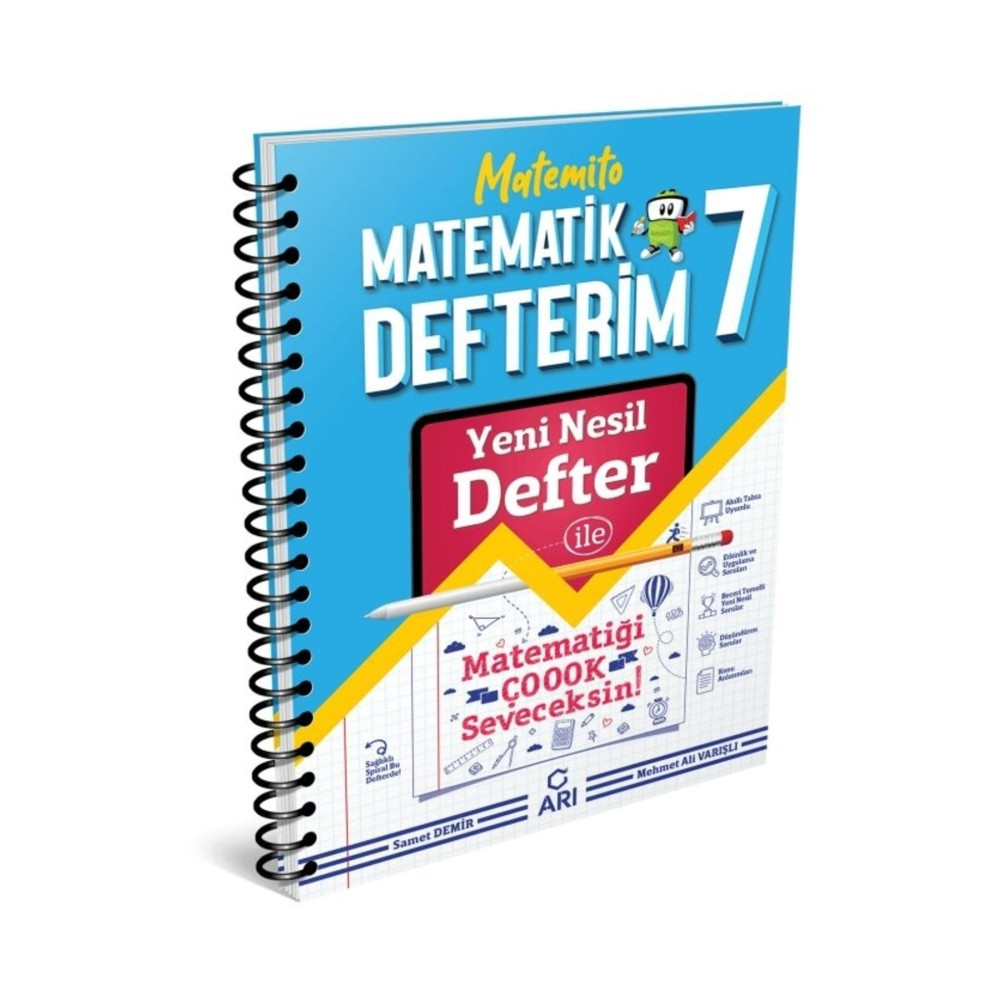 Arı Yayıncılık 2024 Arı Yayınları 7.sınıf Matemito Matematik Defterim Güncel Baskı Ders Sınav Kitapları Fiyatı