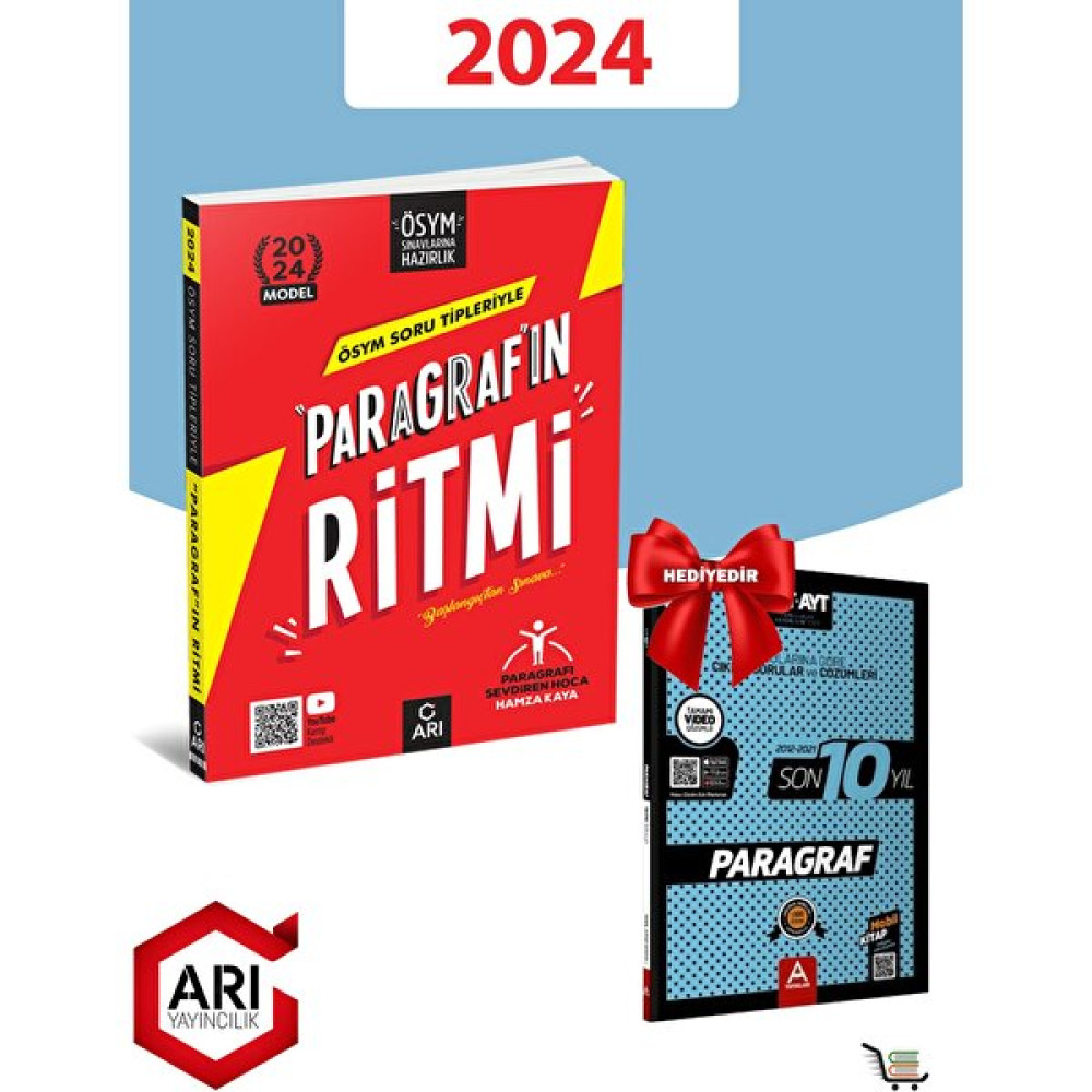 Arı Yayıncılık 2024 Model Paragrafın Ritmi Çıkmış Sorular Hediyeli Temel Yeterlilik Testi (TYT) Fiyatı
