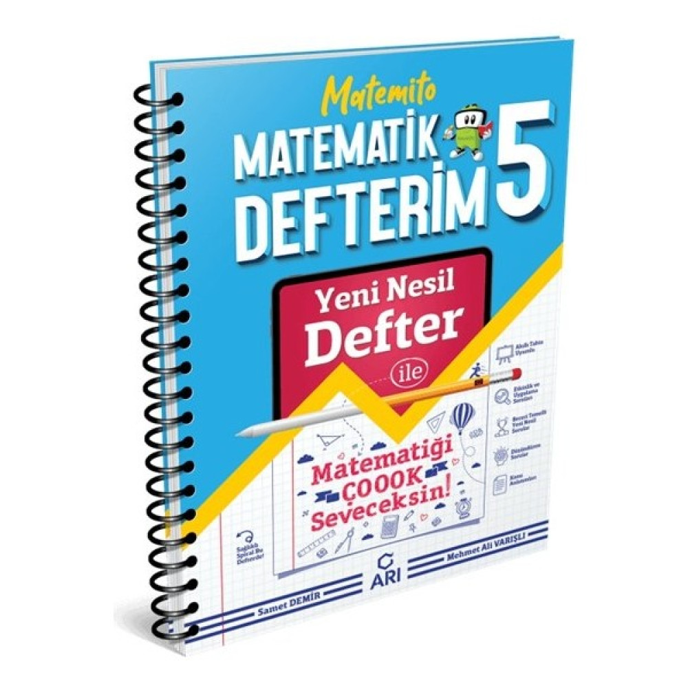 Arı Yayıncılık 5.Sınıf Matematik Matemito Defterim Kaynak Kitapları Fiyatı