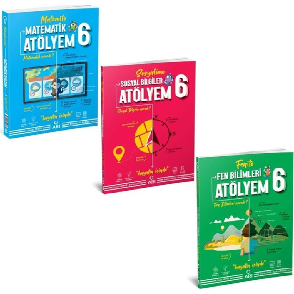 Arı Yayıncılık 6.sınıf Matematik Türkçe Fen Atölyem Seti Tüm Dersler Fiyatı