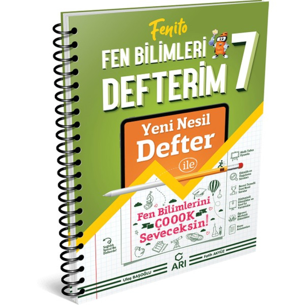 Arı Yayıncılık 7. Sınıf Fenito Fen Bilimleri Defterim Arı Yayıncılık Kaynak Kitapları Fiyatı