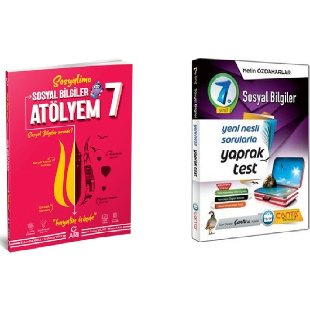 Arı Yayıncılık 7. Sınıf Sosyal Bilgiler Atölyem + Çanta Yaprak Test Sosyal Bilgiler Fiyatı