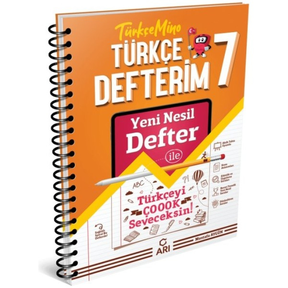 Arı Yayıncılık Arı Yayınları 7. Sınıf Türkçe Türkçemino Defterim Kaynak Kitapları Fiyatı
