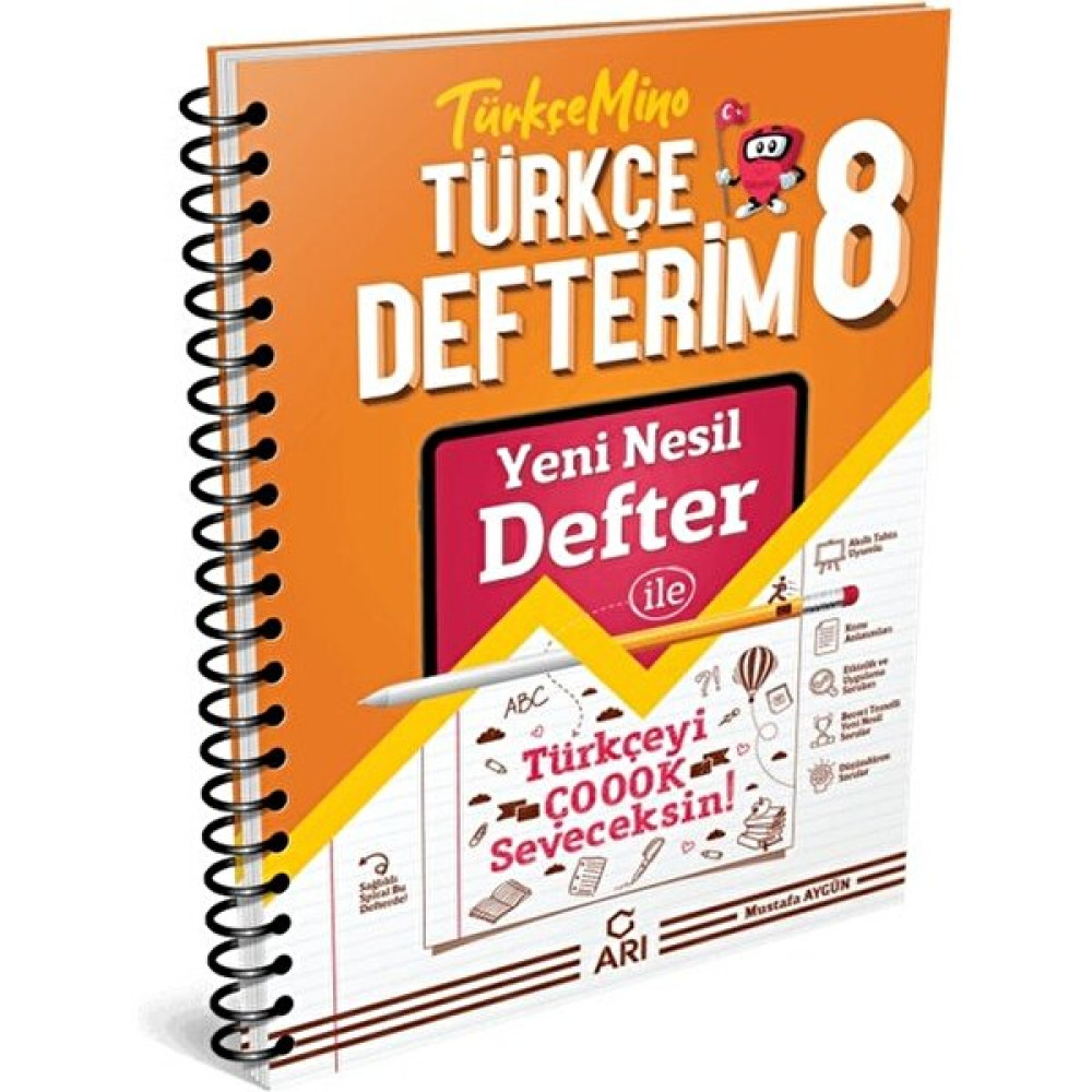 Arı Yayıncılık Arı Yayınları 8. Sınıf Türkçe Türkçemino Defterim Kaynak Kitapları Fiyatı
