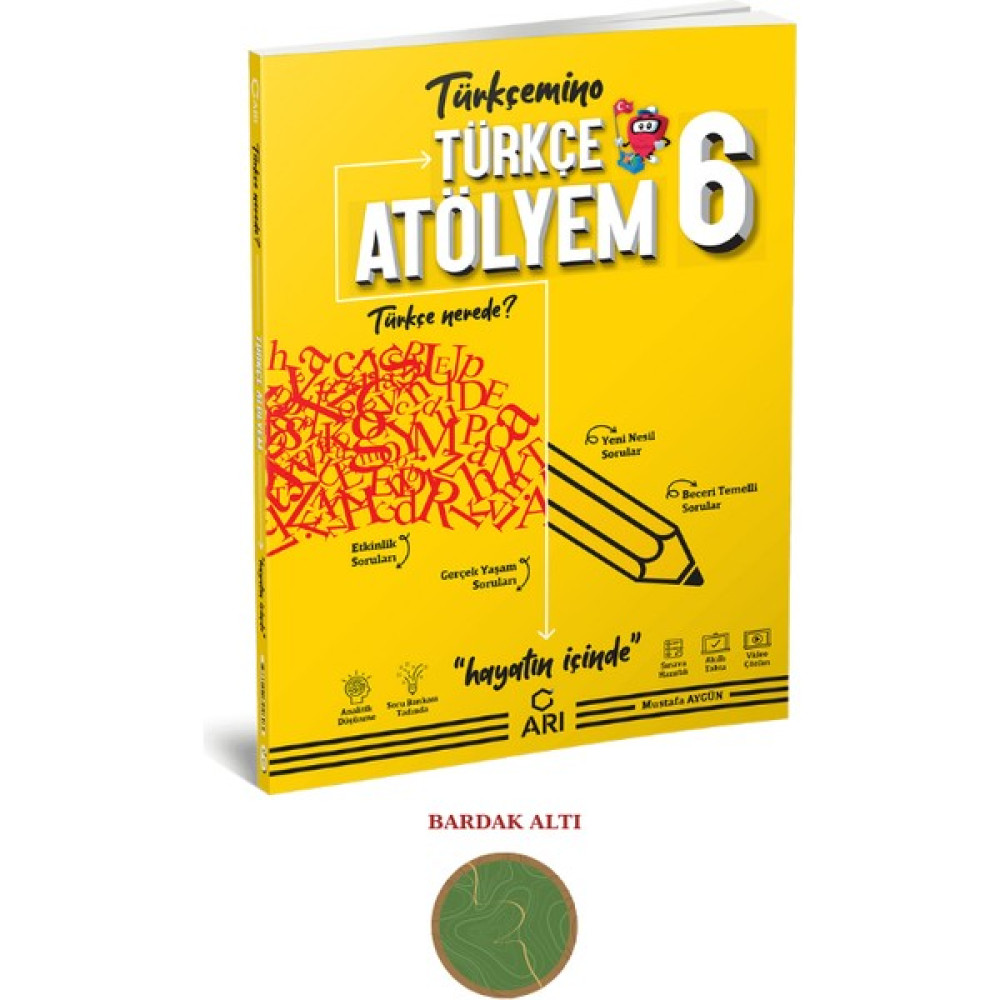 Arı Yayıncılık Arı Yayınları Türkçemino Türkçe Atölyem 6. Sınıf Tüm Dersler Fiyatı