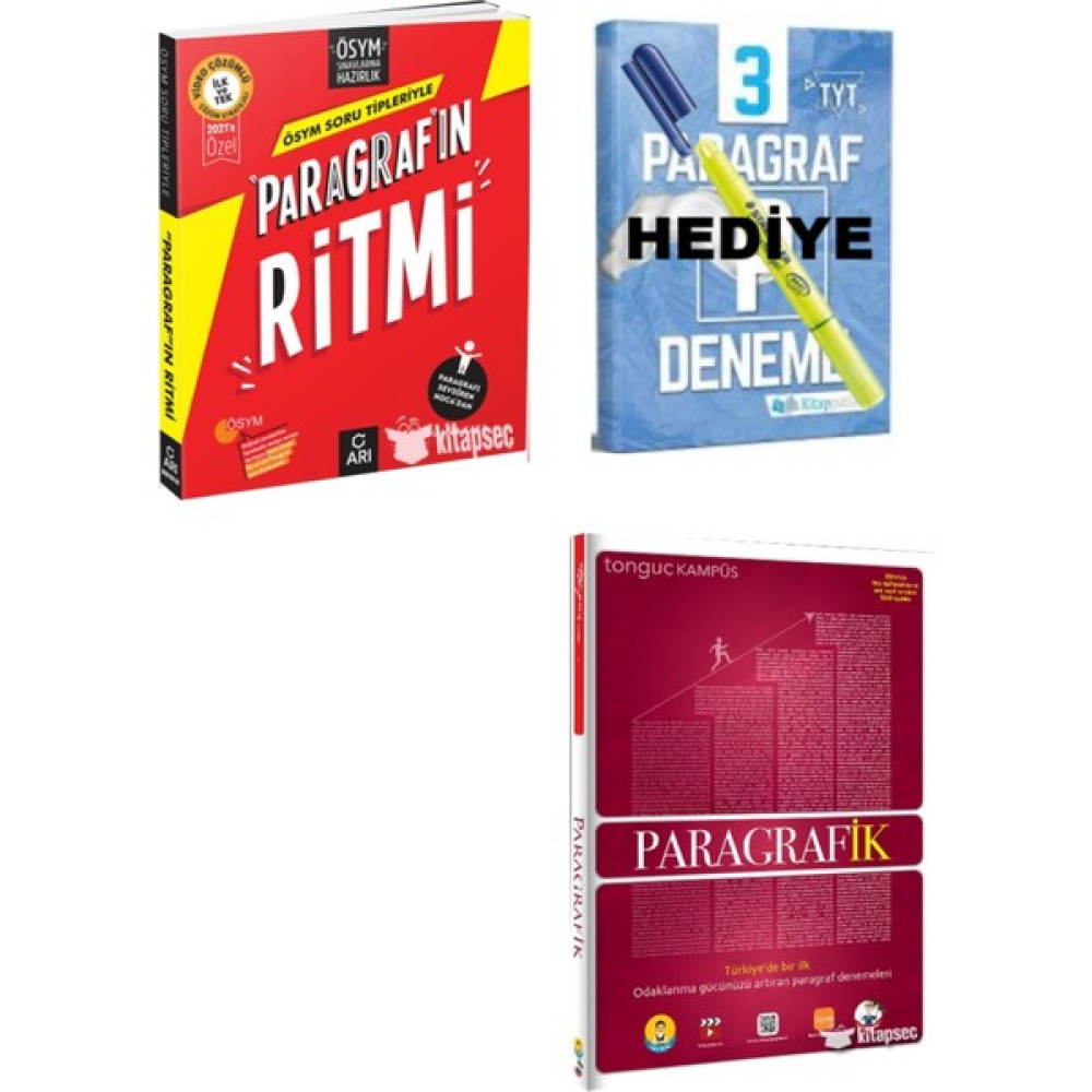 Arı Yayıncılık Paragrafın Ritmi +Tonguç Paragrafik Set (Paragraf Deneme ve Fosforlu Kalem ) Temel Yeterlilik Testi (TYT) Fiyatı