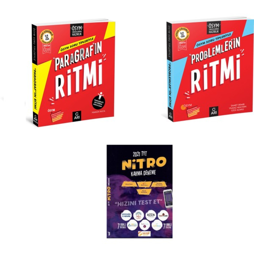 Arı Yayıncılık Tyt Paragrafın Ritmi ve Problemin Ritmi Ile Tyt Nitro 7'li Deneme Tüm Dersler Fiyatı