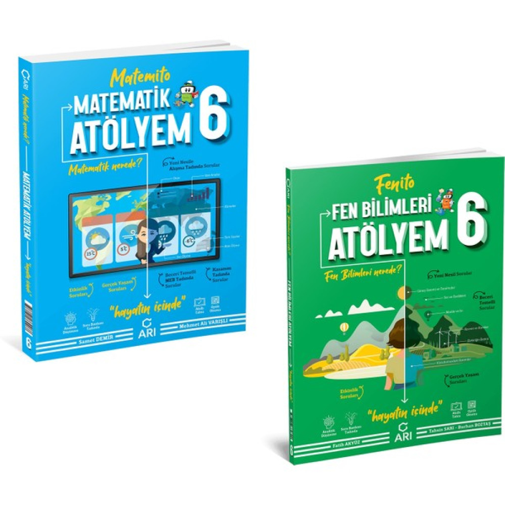 Arı Yayınları 6. Sınıf Matematik Fen Bilimleri Atölyem Seti Yeni 2022 Kaynak Kitapları Fiyatı