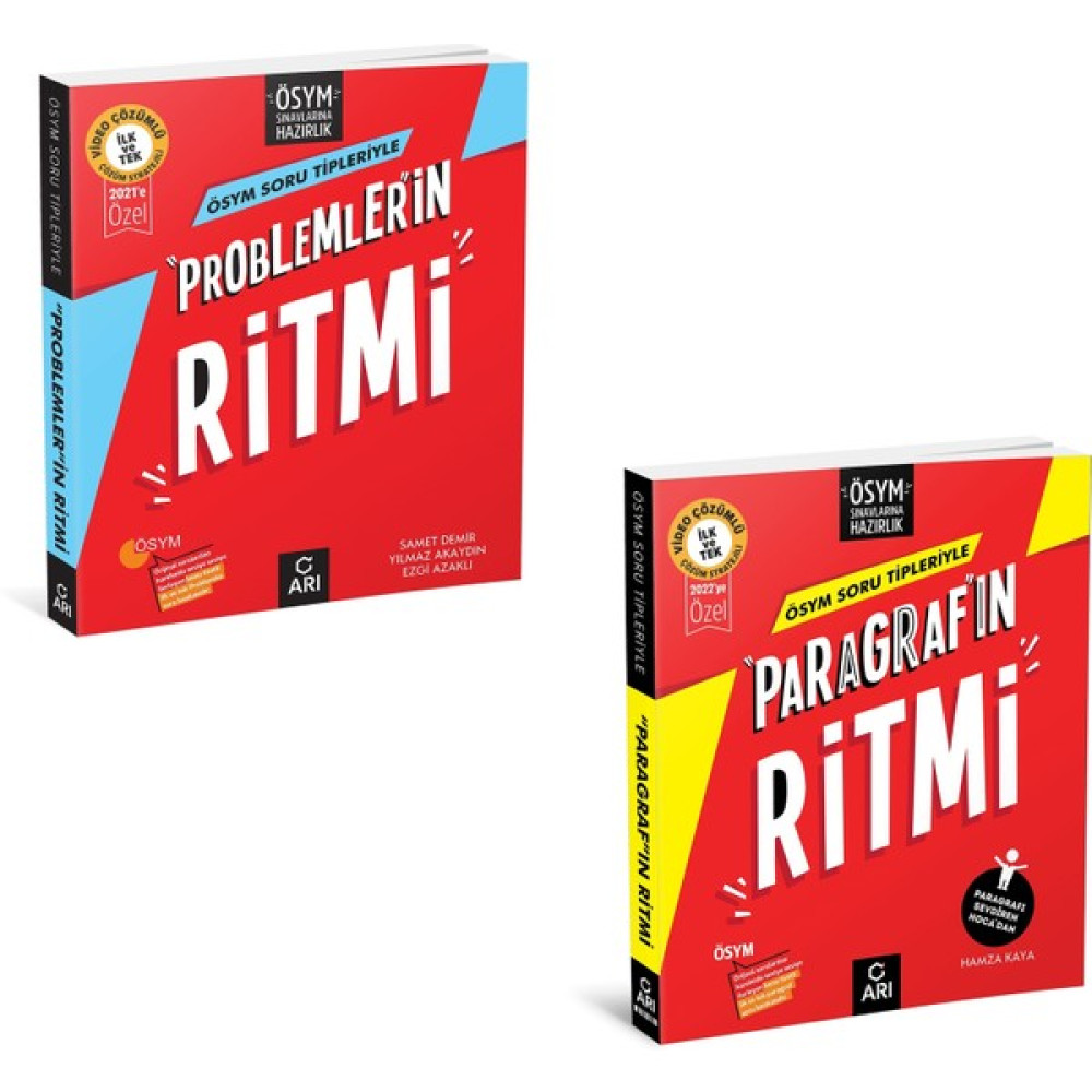 Arı Yayınları TYT Problem + Paragraf Ritmi Seti Yeni 2022 Temel Yeterlilik Testi (TYT) Fiyatı