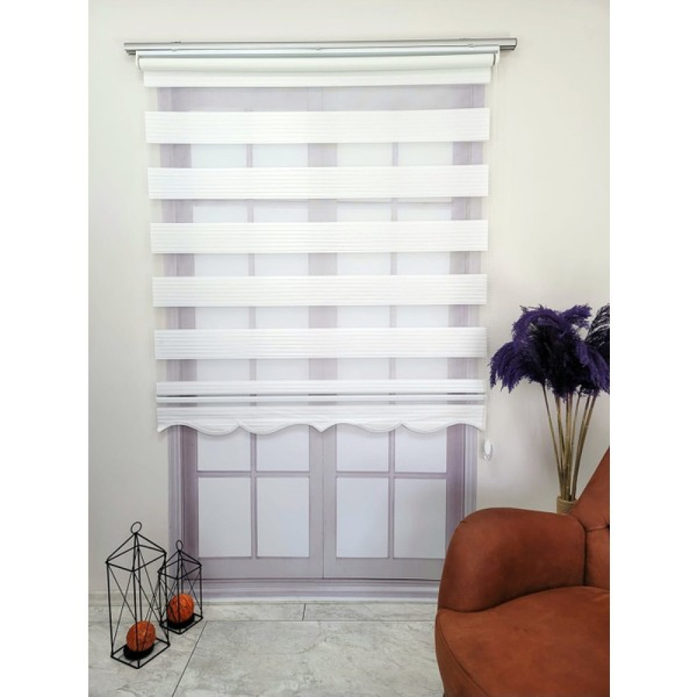 Aria Plise Zebra Perde - Kırık Beyaz - 170 x 200 cm Perde Fiyatı
