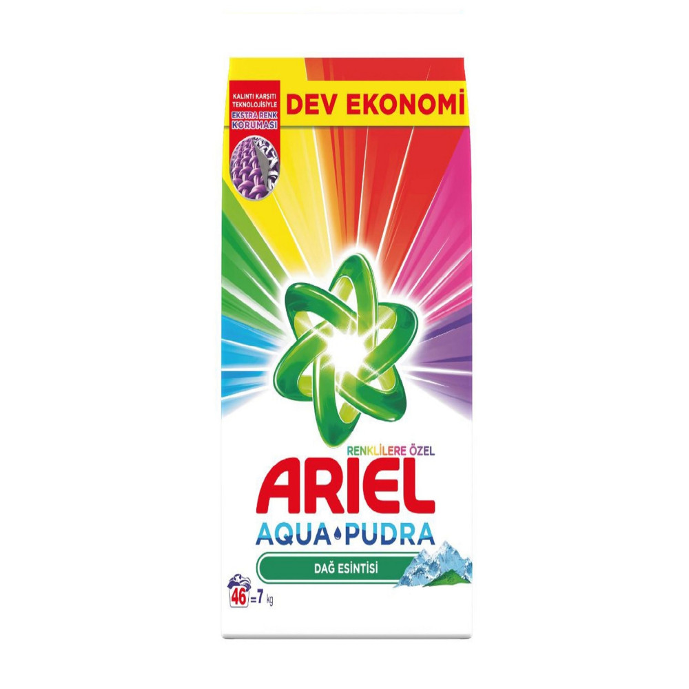 Ariel Aquapudra Dağ Esintisi Renkliler 7 Kg Çamaşır Deterjanı Fiyatı
