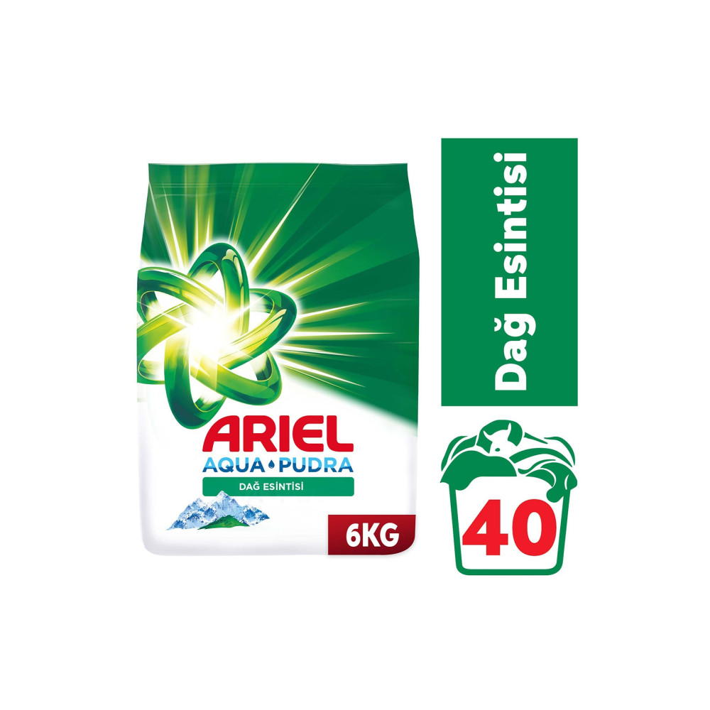 Ariel Dağ Esintisi 6 kg Aquapudra Toz Çamaşır Deterjanı Çamaşır Deterjanı Fiyatı