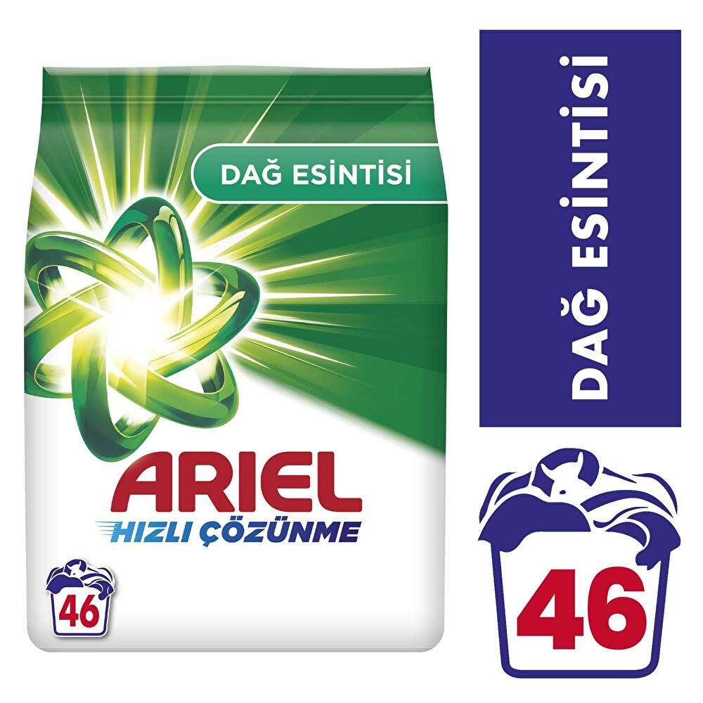 Ariel Dağ Esintisi Beyazlar 7 Kg Hızlı Çözünme Toz Çamaşır Deterjanı Çamaşır Deterjanı Fiyatı