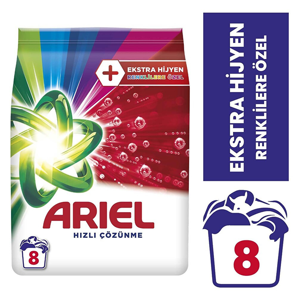 Ariel OXİ Toz Çamaşır Deterjanı 1,2 kg 8 Yıkama Renkli Çamaşır Deterjanı Fiyatı