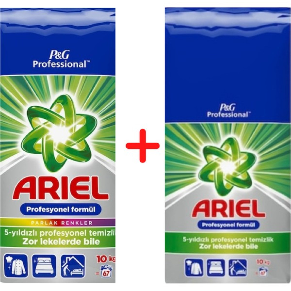 Ariel Professıonal Formül 10 kg + Parlak Renkliler 10 kg - 20 kg Çamaşır Deterjanı Fiyatı