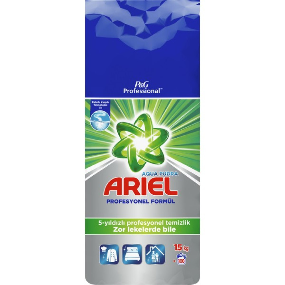 Ariel Professional Toz Çamaşır Deterjanı 15KG 100 Yıkama Çamaşır Deterjanı Fiyatı