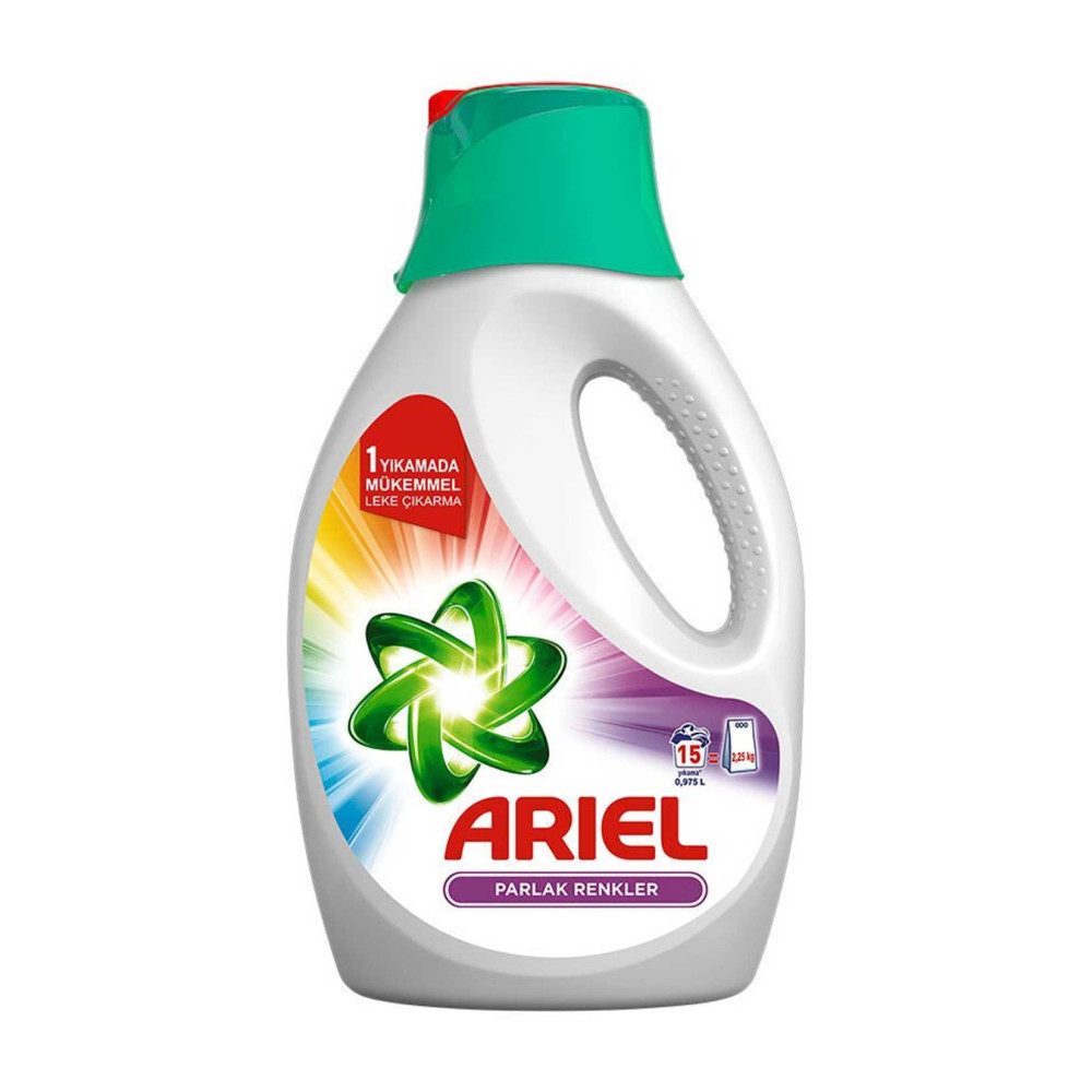 Ariel Sıvı Çamaşır Deterjanı 0,975 lt 15 Yıkama Parlak Renkler Çamaşır Yıkama Fiyatı