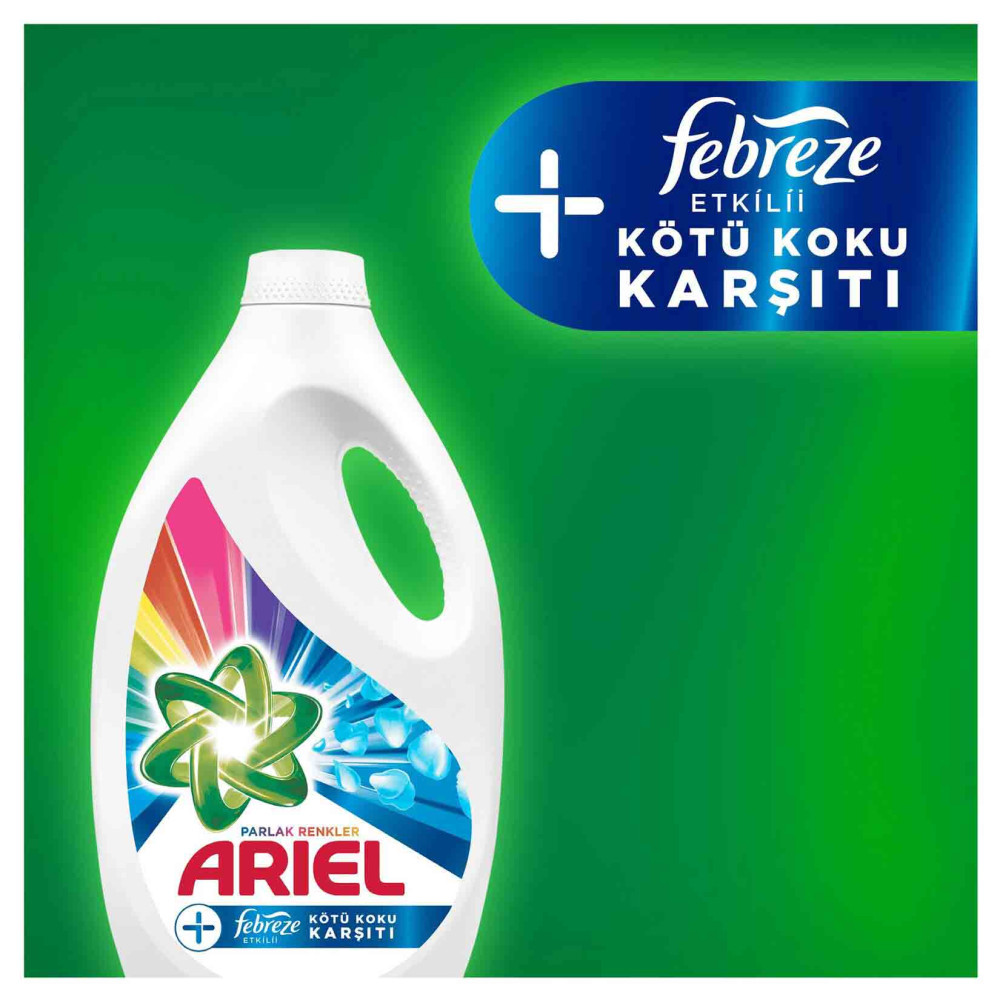 Ariel Sıvı Çamaşır Deterjanı 1,43 lt 22 Yıkama Febreze Kötü Koku Karşı