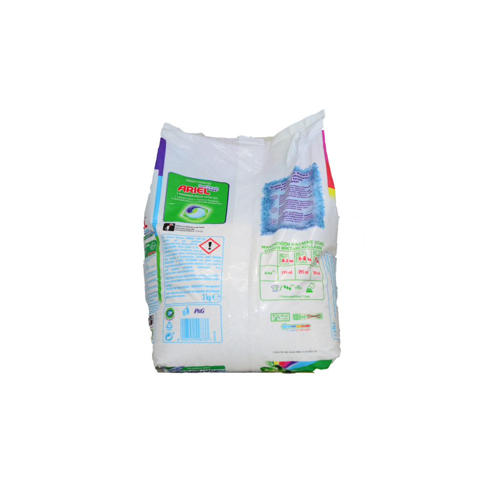 Ariel Toz Çamaşır Deterjanı 3 kg Dağ Esintisi Renklilere Özel