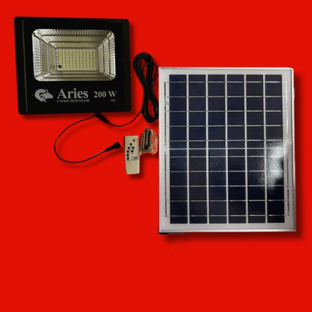 Aries 200W Güneş Enerjili Paneli Ayrı Iç ve Dış Aydınlatma Cihazı Dış Mekan & Bahçe Oyuncakları Fiyatı