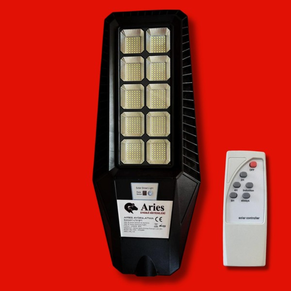 Aries 500W Güneşenerjili Profesyonel LED Aydınlatma Bahçe Sokak Armatürü Aries Enerji Dış Mekan & Bahçe Oyuncakları Fiyatı
