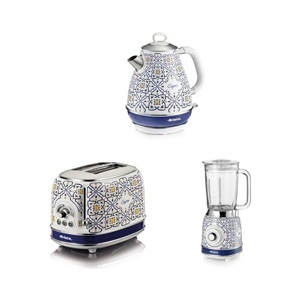 Ariete Capri 3'lü Kahvaltı Seti (Elektrikli Su Isıtıcı, Ekmek Kızartma Makinesi,blender) - Krem Blenderler Fiyatı