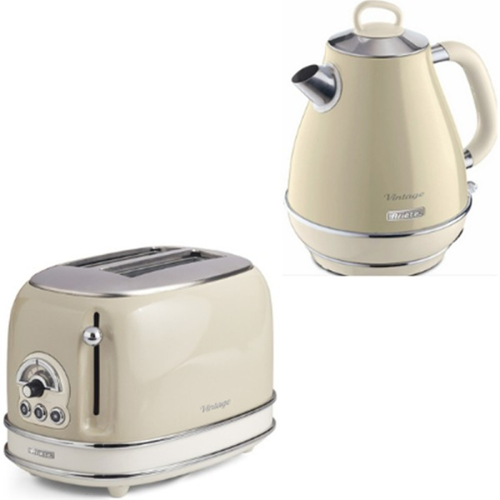Ariete Vintage Kettle ve Ekmek Kızartma Makinesi Bej Su Isıtıcıları / Kettle Fiyatı