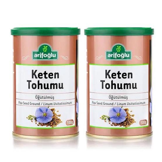 Arifoğlu 2x100 gr Öğütülmüş Keten Tohumu Teneke Baharat Fiyatı