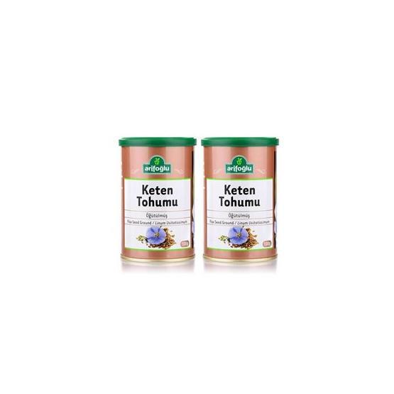 Arifoğlu 2x100 gr Öğütülmüş Keten Tohumu Teneke