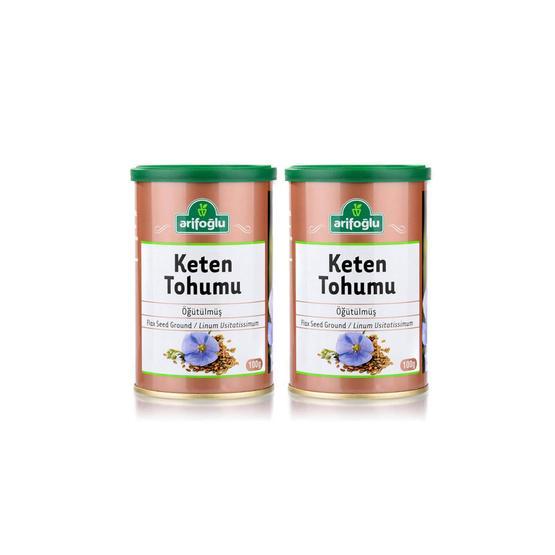 Arifoğlu 2x100 gr Öğütülmüş Keten Tohumu Teneke