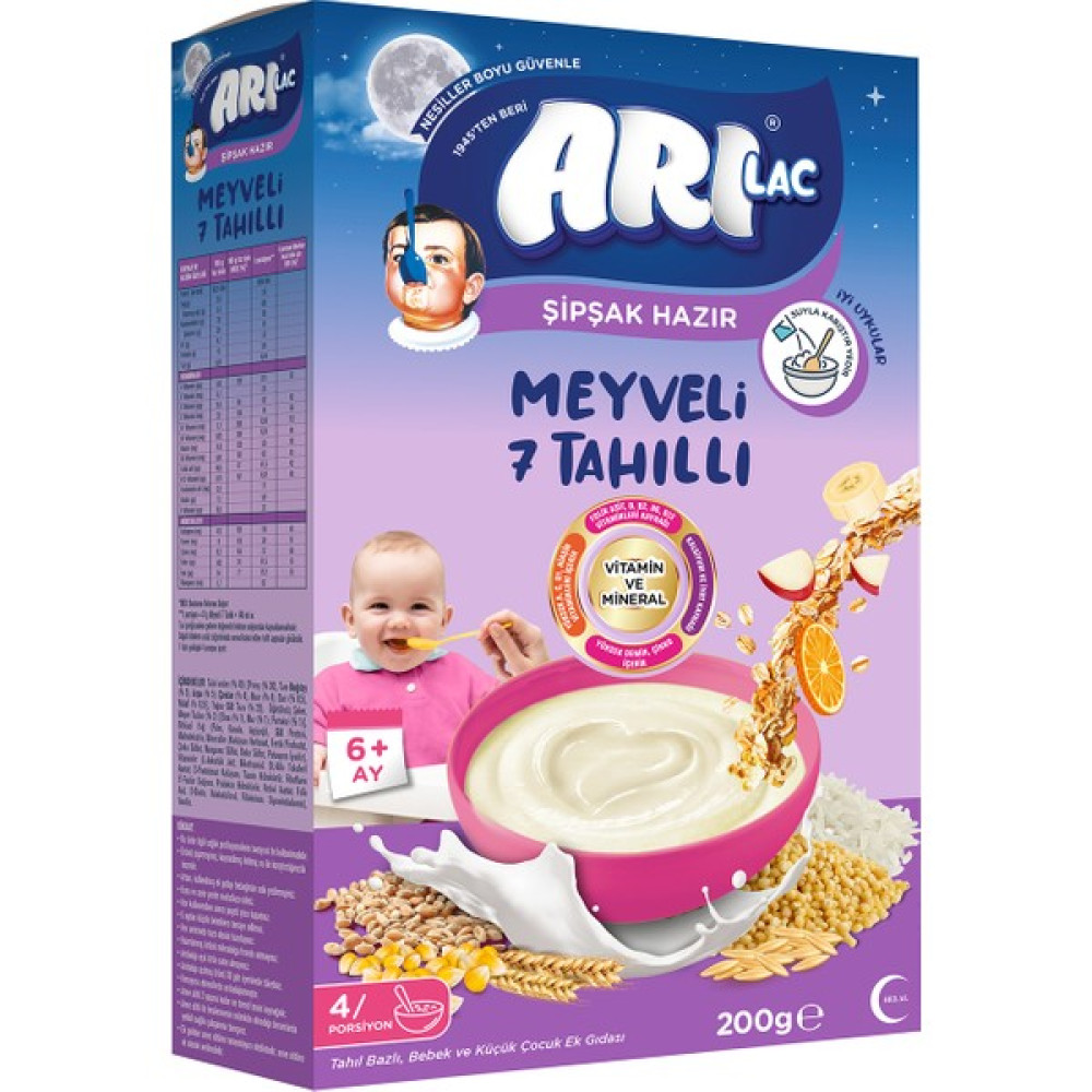Arılac 7 Tahıllı Meyveli 200 gr Bebek Mamaları Fiyatı