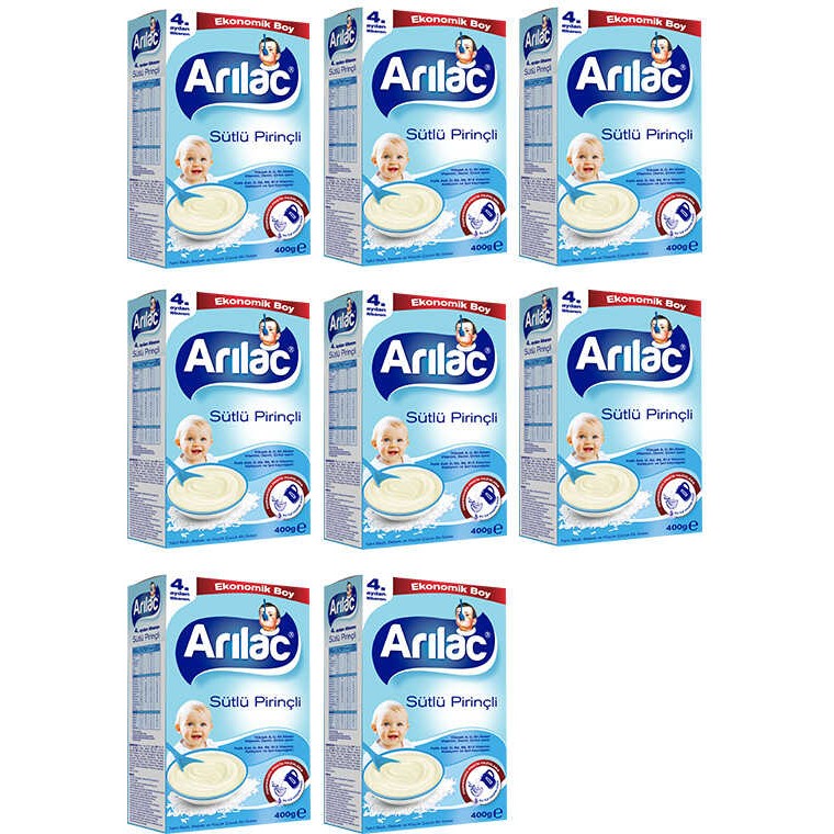 Arılac Sütlü Pirinçli Kaşık Maması 400 G 8li - Hediyesiz Çatal / Kaşık / Bıçak Takımları Fiyatı