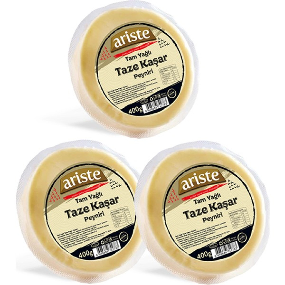 Ariste 3'lü Taze Kaşar Peyniri 1200 gr (400gr x 3) - 1,2 kg Oto Boyaları Fiyatı