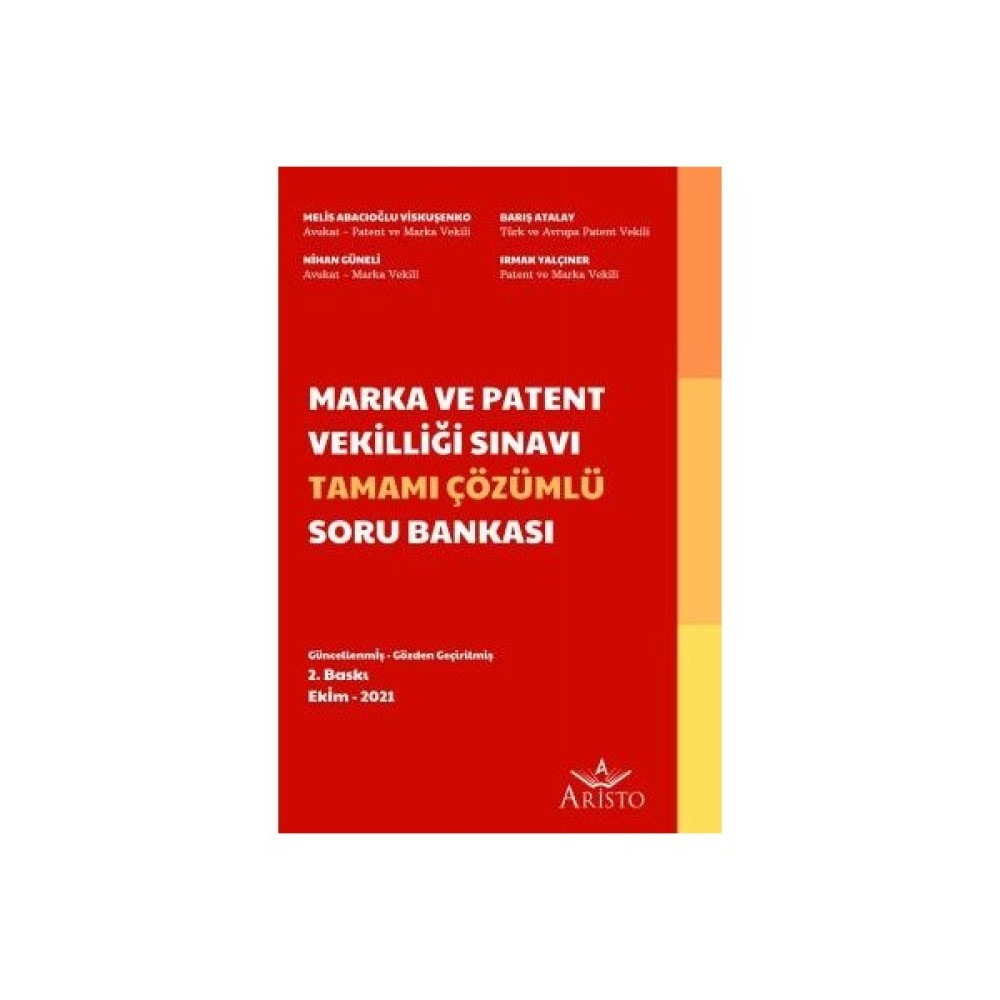 Aristo Hukuk Yayınevi Marka ve Patent Vekilliği Sınavı Tamamı Çözümlü Soru Bankası Görevde Yükselme Sınavları Kitapları Fiyatı