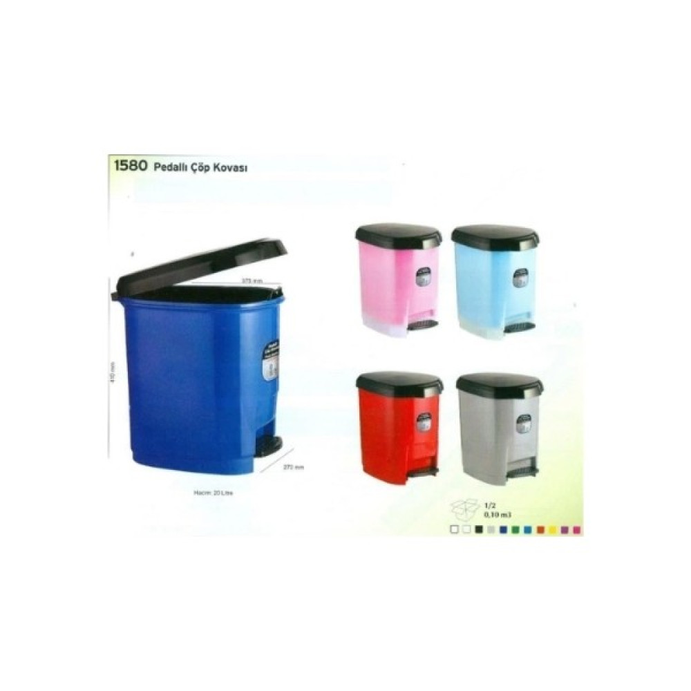 Ark 1380 Pedallı Çöp Kovası 9lt Kırmızı Oto Boyaları Fiyatı
