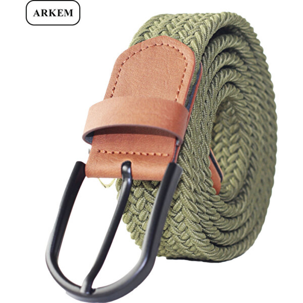 Arkem Moda Haki Elastik Örgü Erkek Kemer 3,5 Cm. Kot,jean, Şort Erkek Kemeri Fiyatı