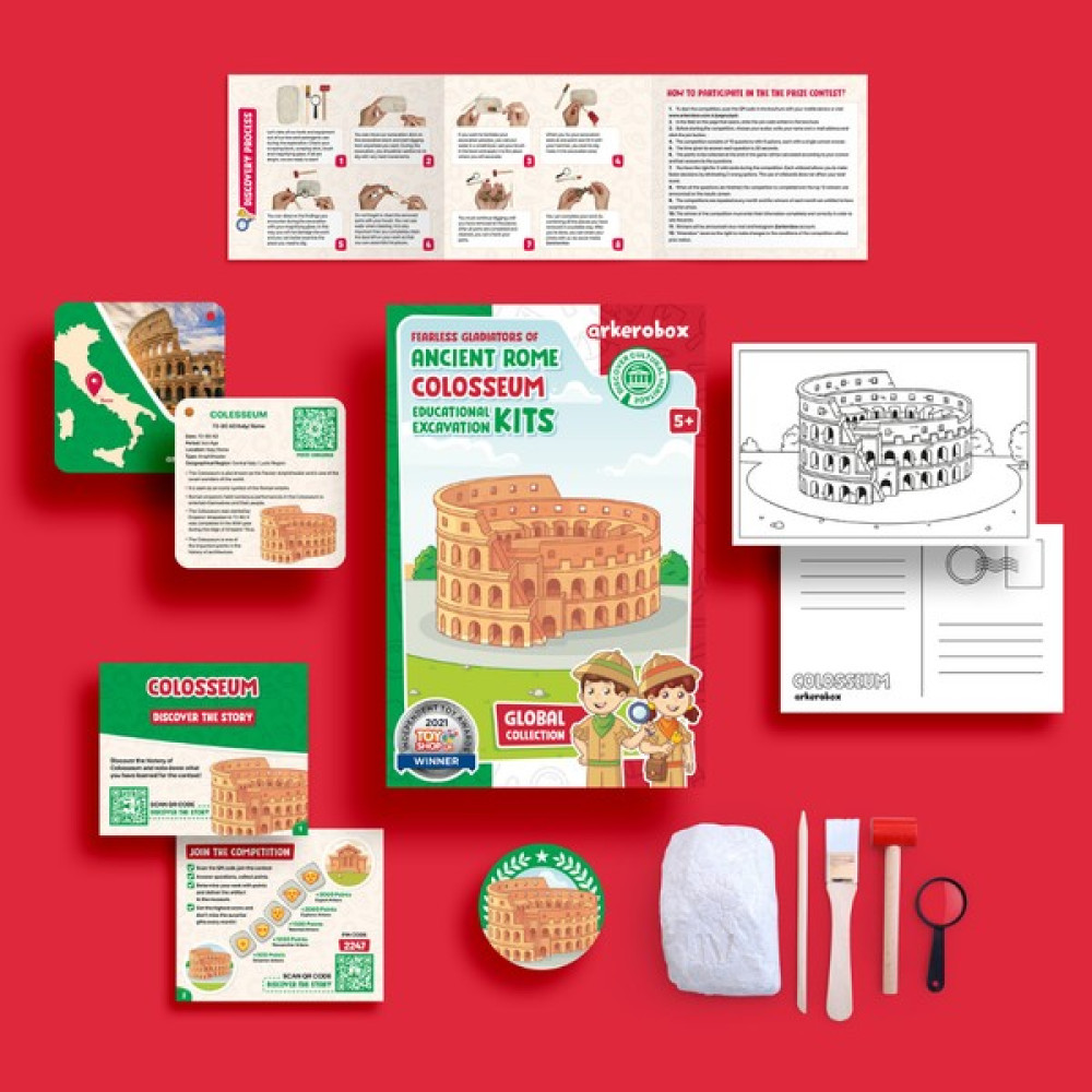 arkerobox Antik Roma | Colosseum Eğitici Kazı Seti | Global Koleksiyon Eğitici Oyuncak Fiyatı