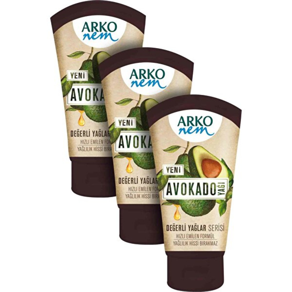 Arko Değerli Yağlar Avokado Yağı Krem 60 ml x 3 Adet Nemlendiriciler Fiyatı