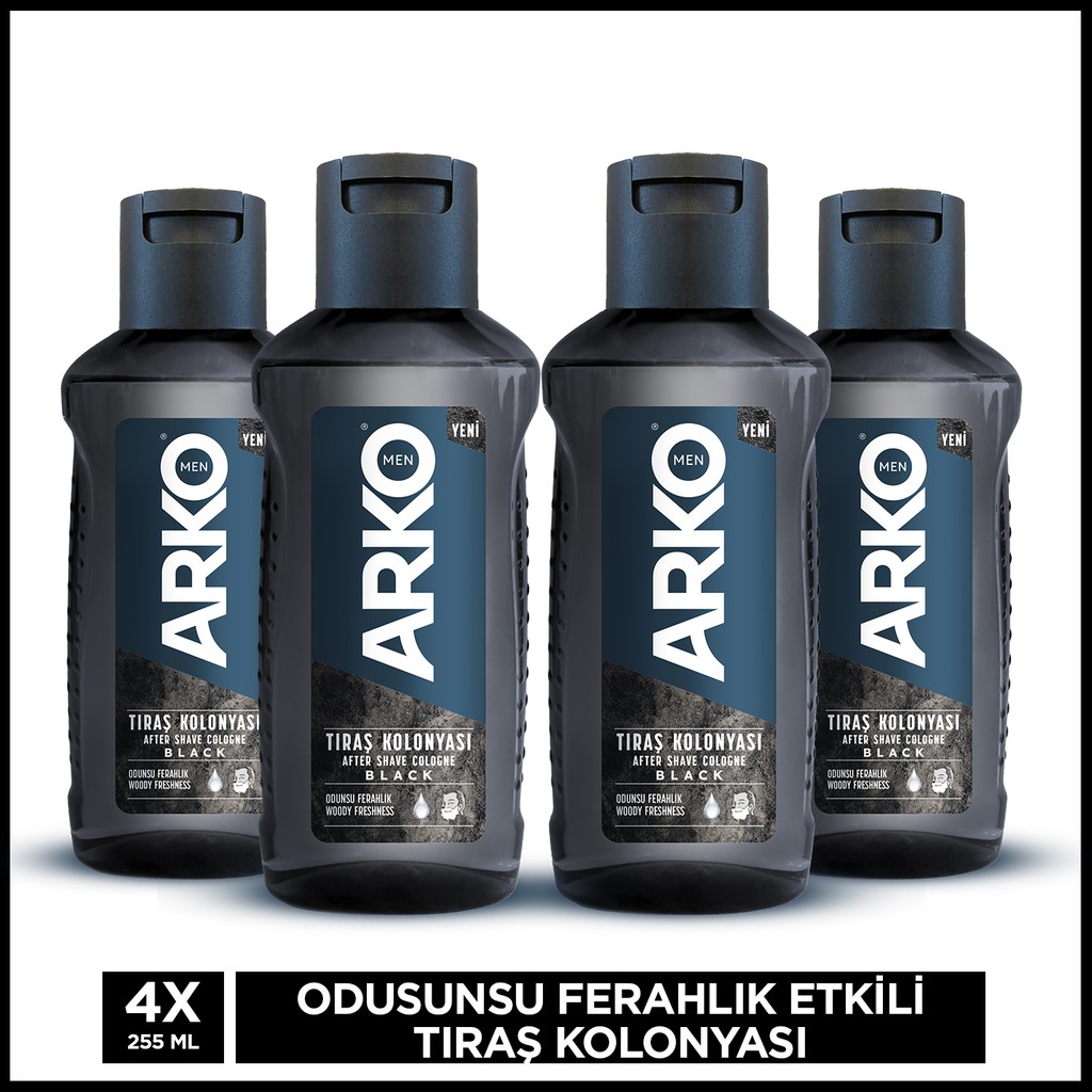 Arko Men Black Tıraş Sonrası Kolonya 4 x 255 ml Diğer Fiyatı
