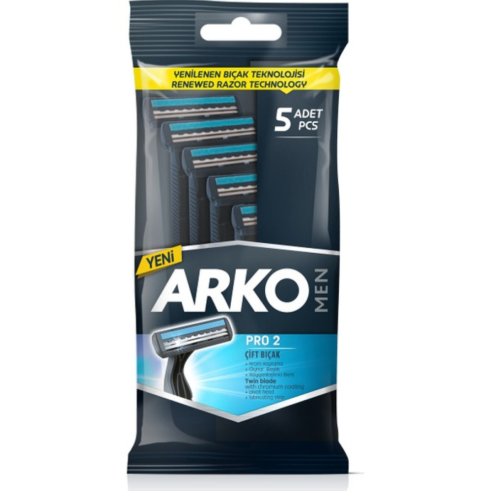 Arko Men Çift Bıçaklı Tıraş Bıçağı T2 Pro 5 Li Tıraş Bıçağı ve Yedekleri Fiyatı