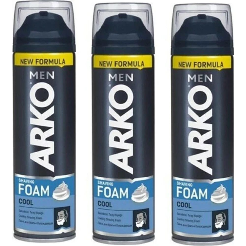 Arko Men Cool Tıraş Köpüğü 3 Adet 200Ml Tıraş Jelleri / Köpükleri / Kremleri Fiyatı