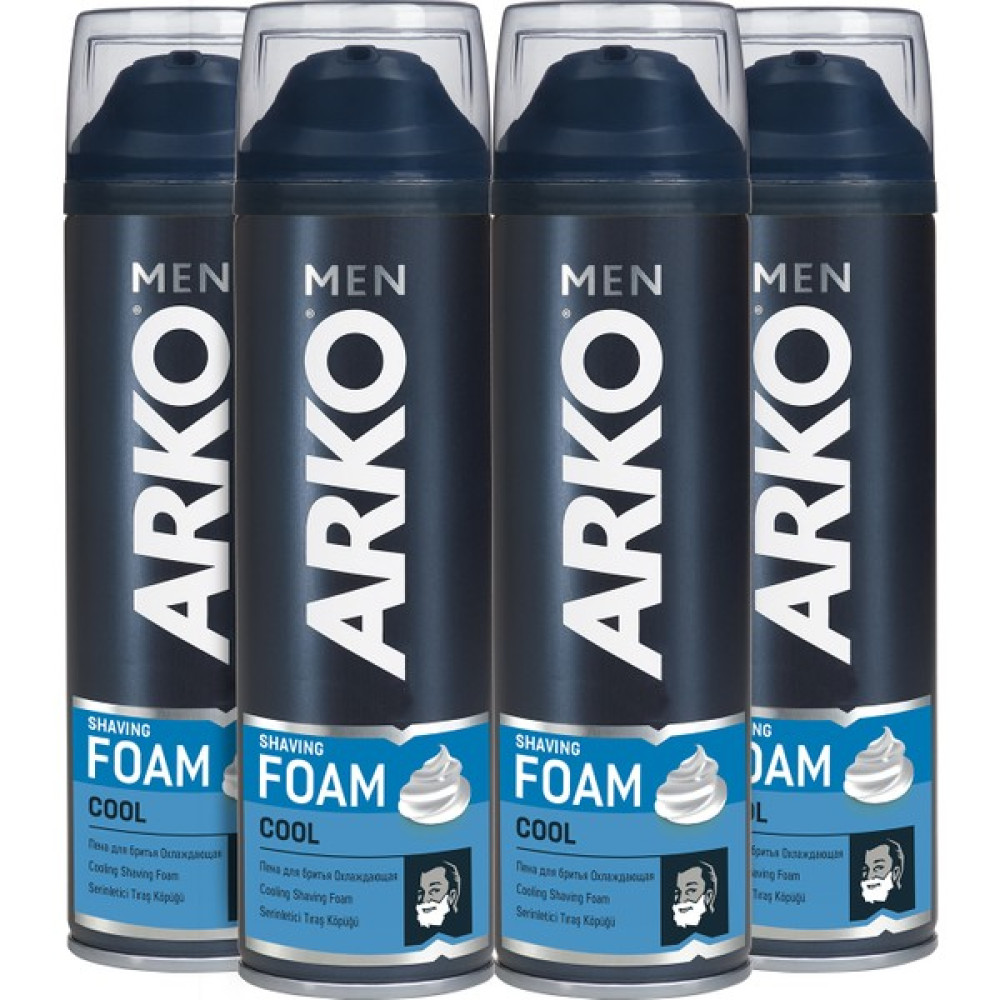Arko Men Cool Tıraş Köpüğü 4'lü Paket 200 ml Tıraş Jelleri / Köpükleri / Kremleri Fiyatı