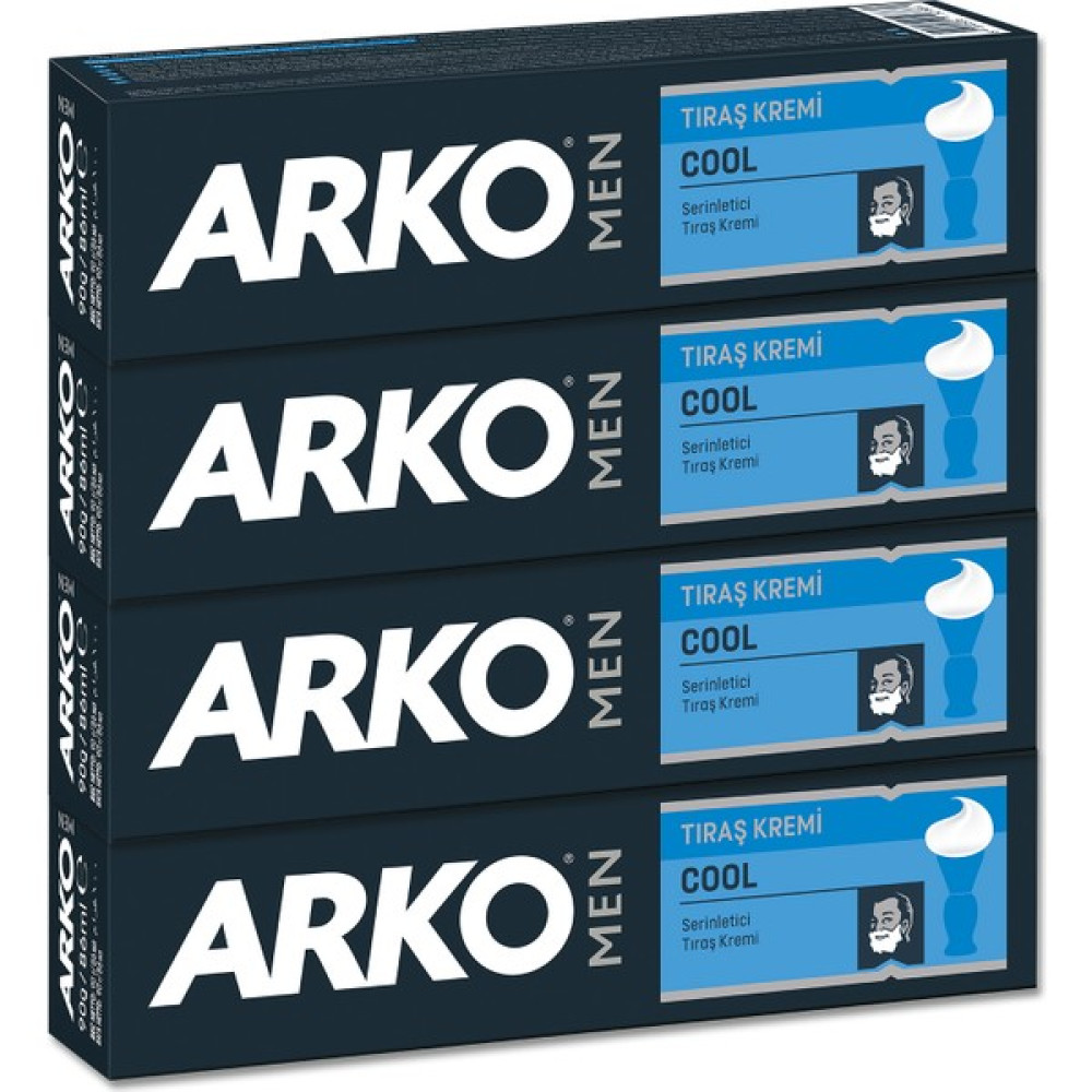 Arko Men Cool Tıraş Kremi 4x90 gr Tıraş Jelleri / Köpükleri / Kremleri Fiyatı