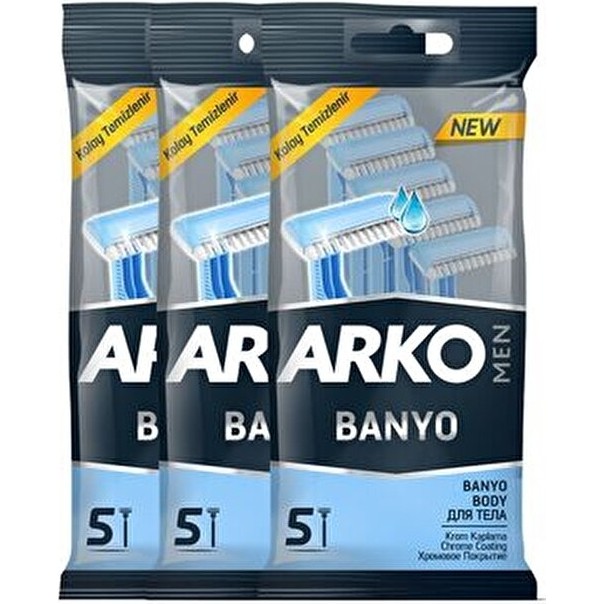 Arko Men Men Banyo Tıraş Bıçağı 15'li Kullan At Bıçak Diğer Fiyatı