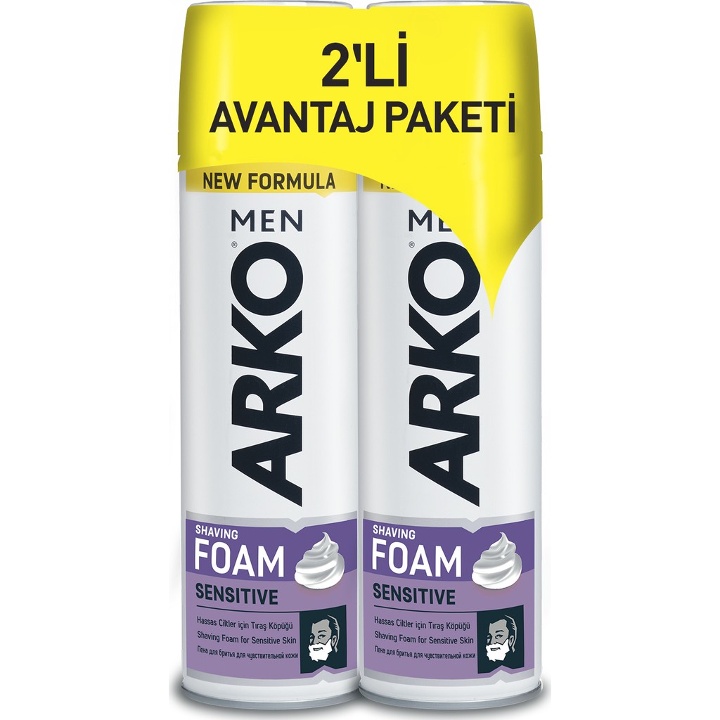 Arko Men Sensitive Tıraş Köpüğü 2x200ml Diğer Fiyatı