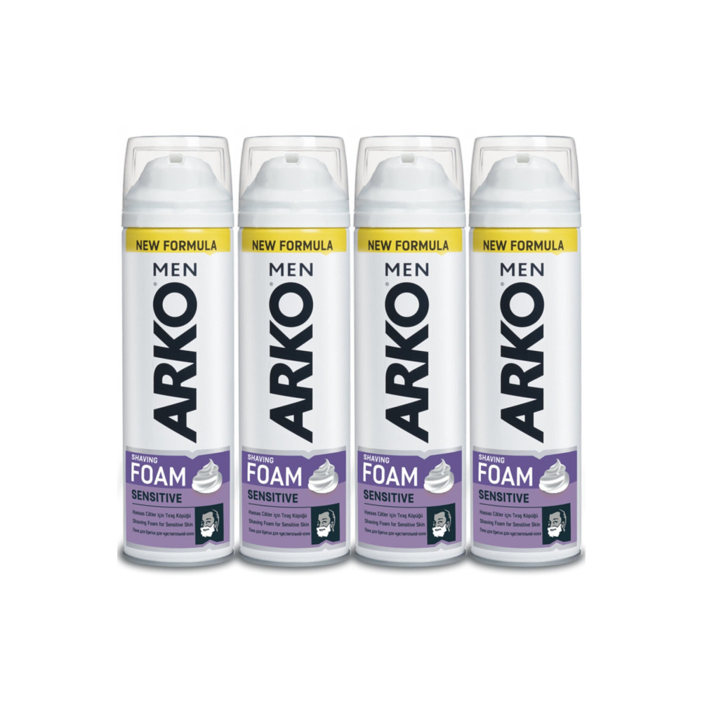 Arko Men Sensitive Tıraş Köpüğü 4x200ml Tıraş Jelleri / Köpükleri / Kremleri Fiyatı