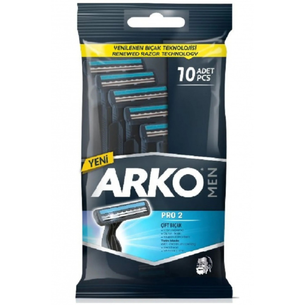 Arko Men T2 Cift Bicakli Tiras Bicagi 10'Lu Tıraş Bıçağı ve Yedekleri Fiyatı