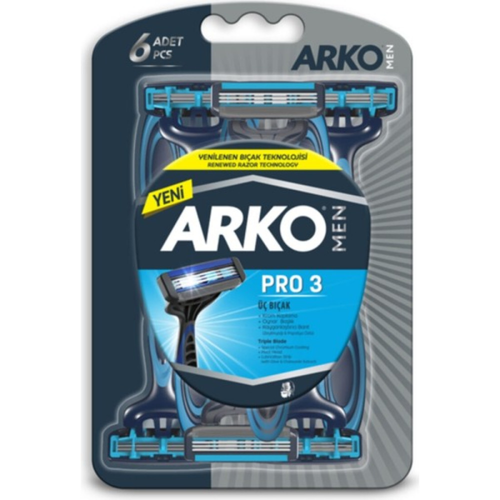 Arko Men T3 Tıraş Bıçağı 6'Lı - 1 Tıraş Bıçağı ve Yedekleri Fiyatı