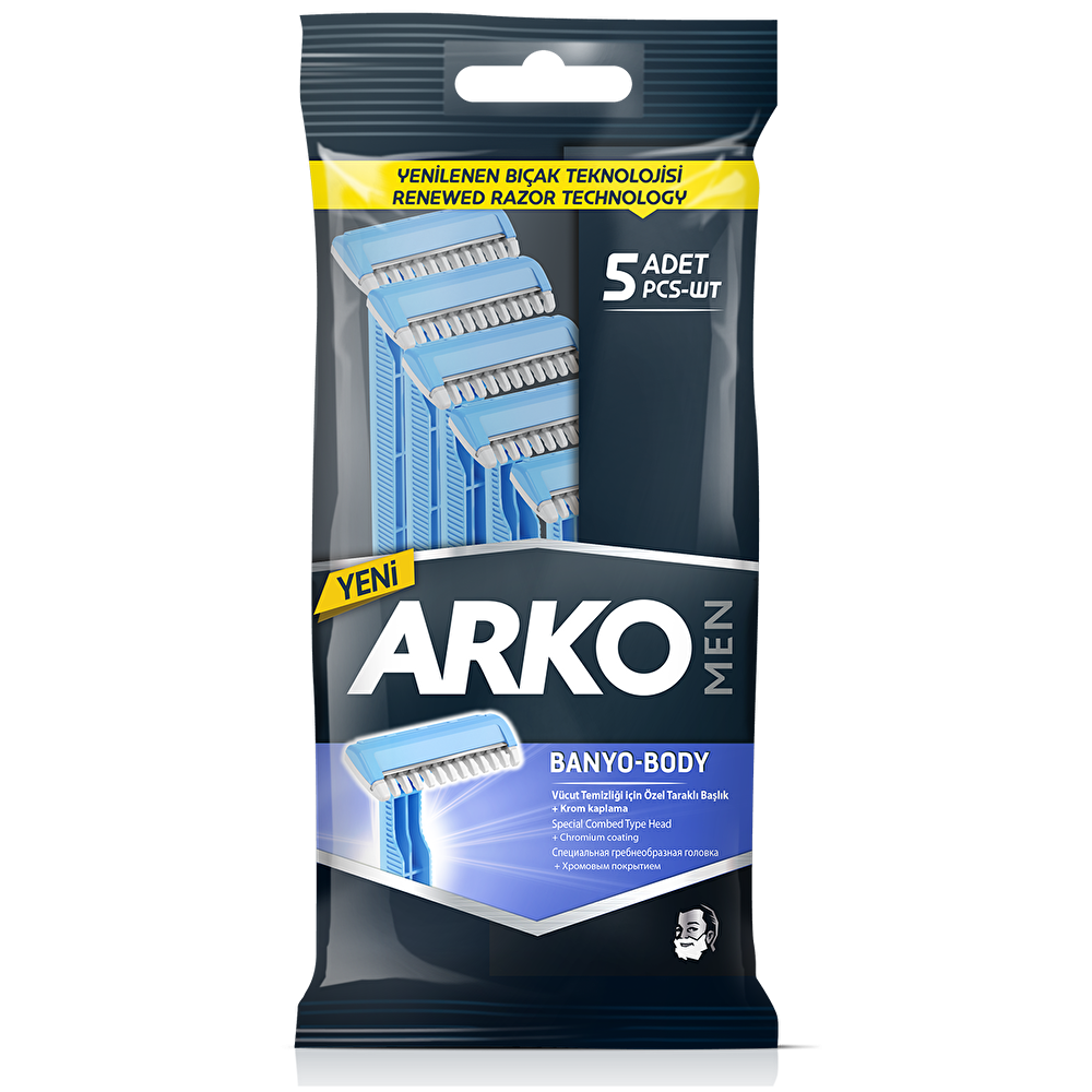 Arko Men Tıraş Bıçağı Banyo 5 Li Tıraş Bıçağı ve Yedekleri Fiyatı
